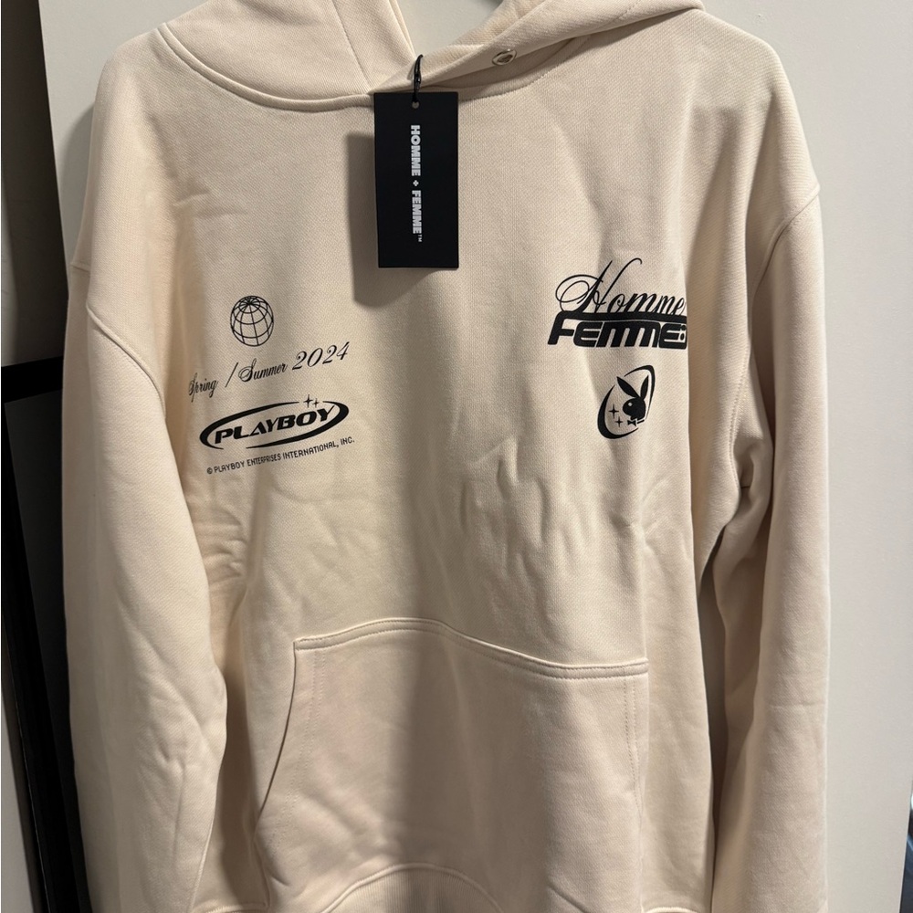 x Playboy Beige Hoodie